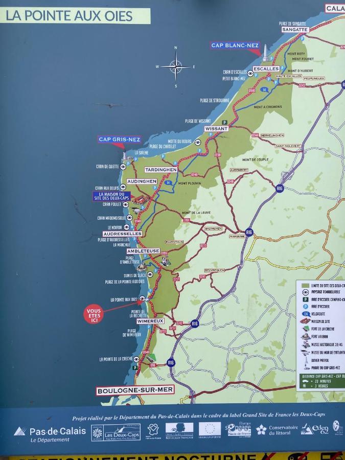 La Mer En Vue, Destination Naturelle Pour 2, Avec Wifi Et Parking Wimereux Eksteriør billede